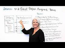 Video thumbnail for Secrets to a Great Project Management Resume - Project Management Training