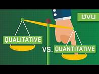 Video thumbnail for What is Qualitative vs. Quantitative Research?