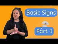 Video thumbnail for Basic Signs: Part 1 - American Sign Language for Kids!