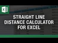 Video thumbnail for Calculate Air Miles Between Two Addresses in Excel
