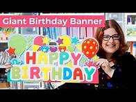 Video thumbnail for Make a GIANT Birthday Sign 🎈 The BIGGEST Cricut Birthday Banner!