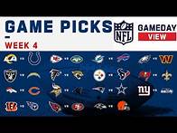 Video thumbnail for NFL Week 4 Game Picks