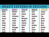 Video thumbnail for Silent Letters in English from A-Z | List of Words with Silent Letters | English Pronunciation