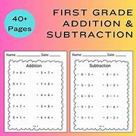 Video thumbnail for 1st Grade Math Worksheet First Grade Math Printable Kindergarten Math Worksheet Grade 1 Addition Subtraction Worksheet 1st Grade Homework - Etsy