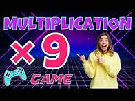 Video thumbnail for 9X MULTIPLICATION GAME! BRAIN BREAK EXERCISE, MOVEMENT ACTIVITY. MATH GAME. TIMES TABLES for kids