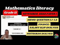 Video thumbnail for Grade 11 Maths Literacy Paper 1 | Exam paper