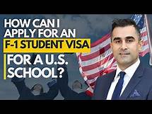 Video thumbnail for How Can I Apply for An F-1 STUDENT VISA for a U.S. School?