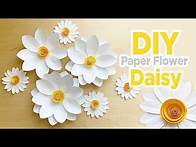 Video thumbnail for DIY Paper Daisy Flower | Free Template | Paper Flowers with or without Cricut