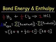 Video thumbnail for Bond Energy Calculations & Enthalpy Change Problems, Basic Introduction, Chemistry