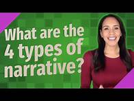 Video thumbnail for What are the 4 types of narrative?