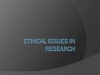 Video thumbnail for Ethical issues in research