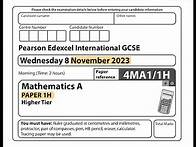 Video thumbnail for IGCSE Mathematics November 2023 - 4MA1/1H