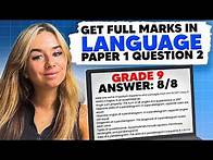 Video thumbnail for How to get Full Marks Language Paper 1 Question 2: Model example