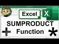 Video thumbnail for The Excel SUMPRODUCT Function