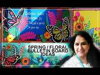 Video thumbnail for NEW SPRING THEMED BULLETIN BOARD IDEAS , BULLETIN BOARD IDEAS, FLORAL N COLORFUL BOARD IDEAS