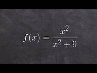 Video thumbnail for Finding the asymptotes and intercepts of a rational function