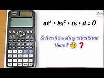 Video thumbnail for Solve third degree polynomial equations using calculator