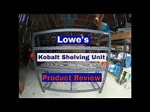 Video thumbnail for Lowe's Kobalt 4 Tier Shelving Unit | Product Review
