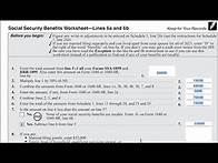 Video thumbnail for Social Security Benefits Worksheet walkthrough (IRS Form 1040, Lines 6a & 6b)