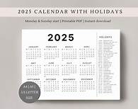 Video thumbnail for 2025 Calendar With Holidays | Single Page | Full Year Calendar | Desk Calendar | A4, A5 & US Letter Size | Landscape Calendar - Etsy