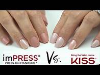 Video thumbnail for THE BEST PRESS ON NAIL | IMPRESS PRESS ON MANICURE VS. KISS NAIL Part 1
