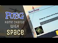 Video thumbnail for How To Add Spaces In Pubg Name || Changing PUBG Name With Space || EASY TIPS 2020