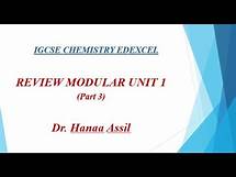Video thumbnail for Modular Unit 1 - Review (3) - IGCSE Chemistry Edexcel - Dr Hanaa Assil