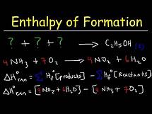 Video thumbnail for Enthalpy of Formation Reaction & Heat of Combustion, Enthalpy Change Problems Chemistry
