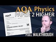 Video thumbnail for AQA Physics Paper 2 2021 Higher Walkthrough