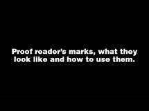 Video thumbnail for Proofreading Marks (also known as Proofreading Symbols)