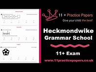 Video thumbnail for Heckmondwike Grammar School - Eleven Plus Exams - 11+ Practice Papers