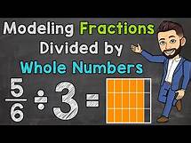 Video thumbnail for Dividing Fractions by Whole Numbers Using Models | Math with Mr. J