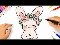 Video thumbnail for HOW TO DRAW A CUTE BUNNY STEP BY STEP🐇