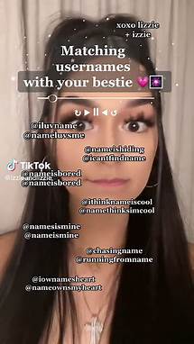 Video thumbnail for Matching Usernames for Best Friends on TikTok | Ideas for Besties