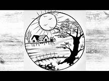 Video thumbnail for Creating a Breathtaking Black & White Circular Landscape Drawing