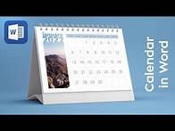 Video thumbnail for Calendar in Word in 5 minutes! Learn how to create calendar in Microsoft Word, simple tutorial