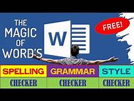 Video thumbnail for Perfect Grammar: How to Use Word's Spelling, Grammar, Style Checker