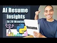 Video thumbnail for AI Resume Insights in 20 Minutes Using Personality Insights and Python