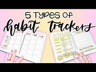 Video thumbnail for 5 Types of Habit Trackers || Bullet Journal Ideas
