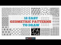 Video thumbnail for 18 Easy Geometric Patterns to Draw: Easy Step by Step Drawing Tutorial for Beginners