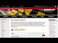Video thumbnail for Law Library Tutorial Video for Searching MD Court Forms