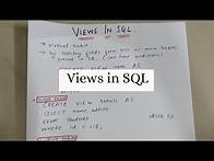 Video thumbnail for VIEWS IN SQL WITH EXAMPLES | WHY VIEWS ARE USED?