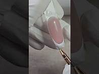Video thumbnail for French tips on almond nails
