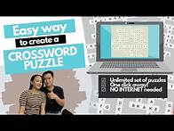 Video thumbnail for HOW TO CREATE A CROSSWORD PUZZLE in less than 3 minutes! | Educational Video Tutorial