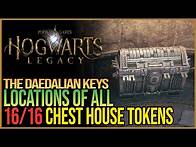 Video thumbnail for All 16 House Token Locations Hogwarts Legacy - How to Open House Chest