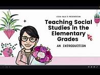 Video thumbnail for Teaching Social Studies in the Elementary Grades: An Introduction