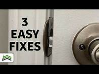 Video thumbnail for How To Fix A Door That Won't Latch