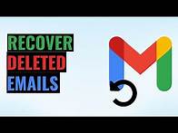 Video thumbnail for How to Recover Permanently Deleted Emails from Gmail