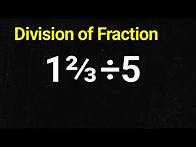 Video thumbnail for How to Solve Fractions with Whole Numbers