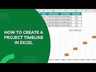 Video thumbnail for 14. 📅 Create Effective Project Timelines in Excel | Step-by-Step Tutorial 📅